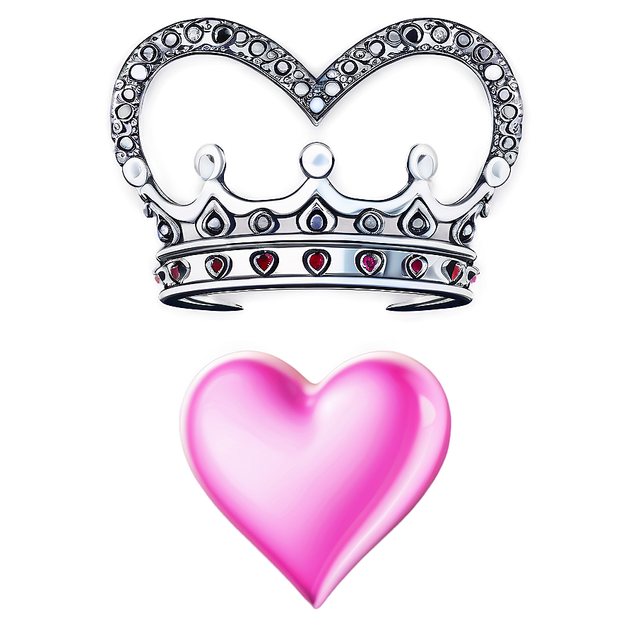 Pink Heart With Crown Png Uwx75 PNG image