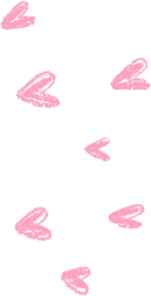 Pink Hearts Snapchat Sticker PNG image