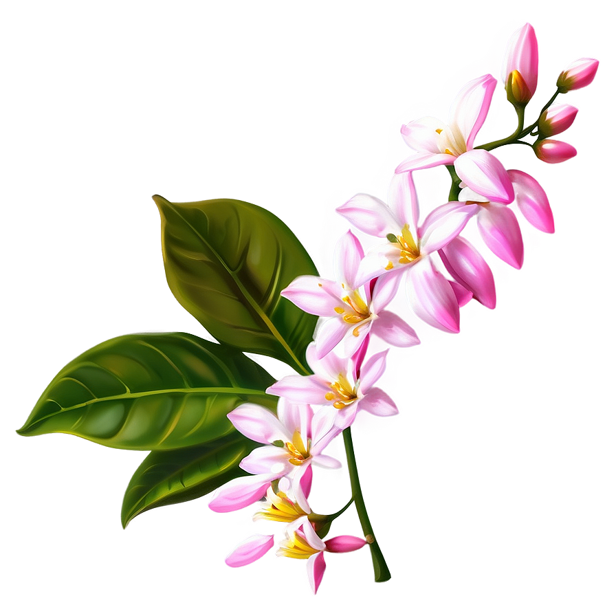 Pink Jasmine Flowers Png 05242024 PNG image