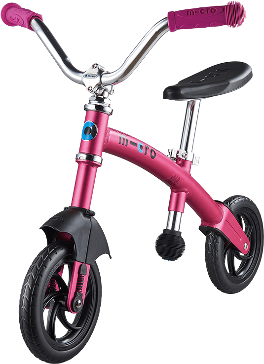 Pink Kids Scooter Isolated PNG image