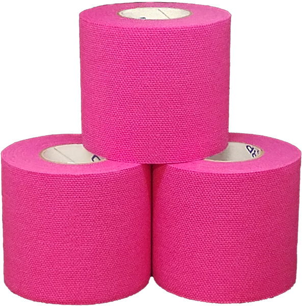 Pink Kinesiology Tape Rolls PNG image