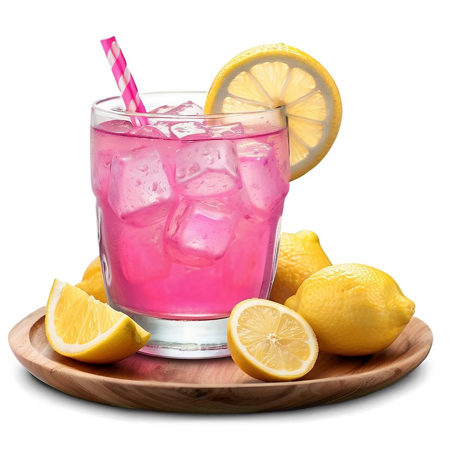 Pink Lemonade With Real Lemons Png Rvu31 PNG image