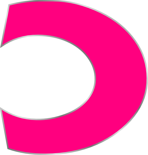 Pink Letter C Graphic PNG image