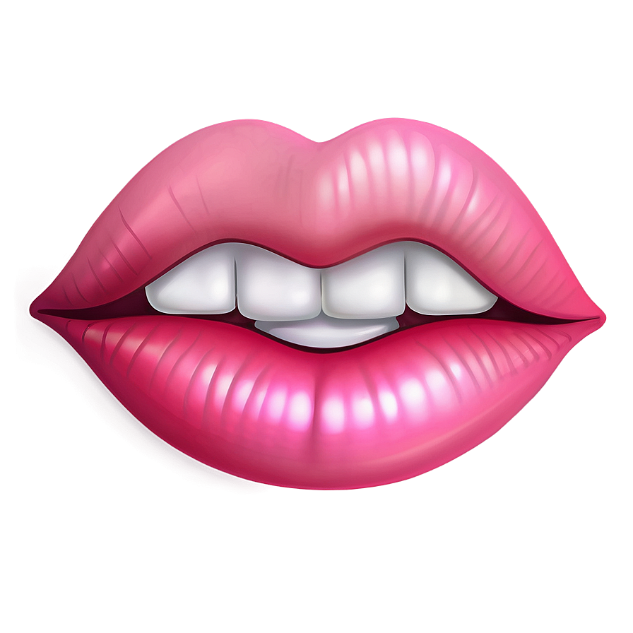 Pink Lips Emoji Png 90 PNG image