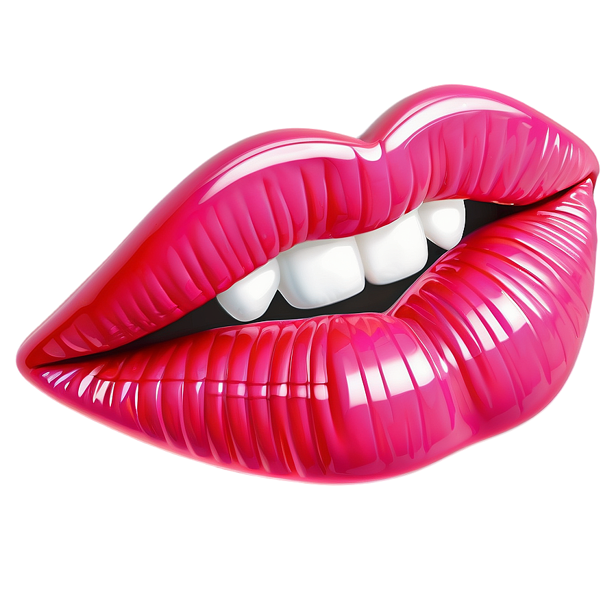 Pink Lips With Candy Png 06212024 PNG image