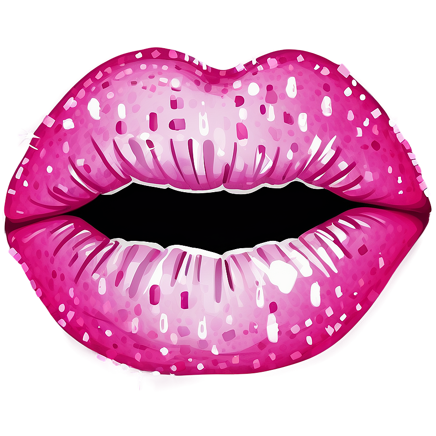 Pink Lips With Diamonds Png 06212024 PNG image