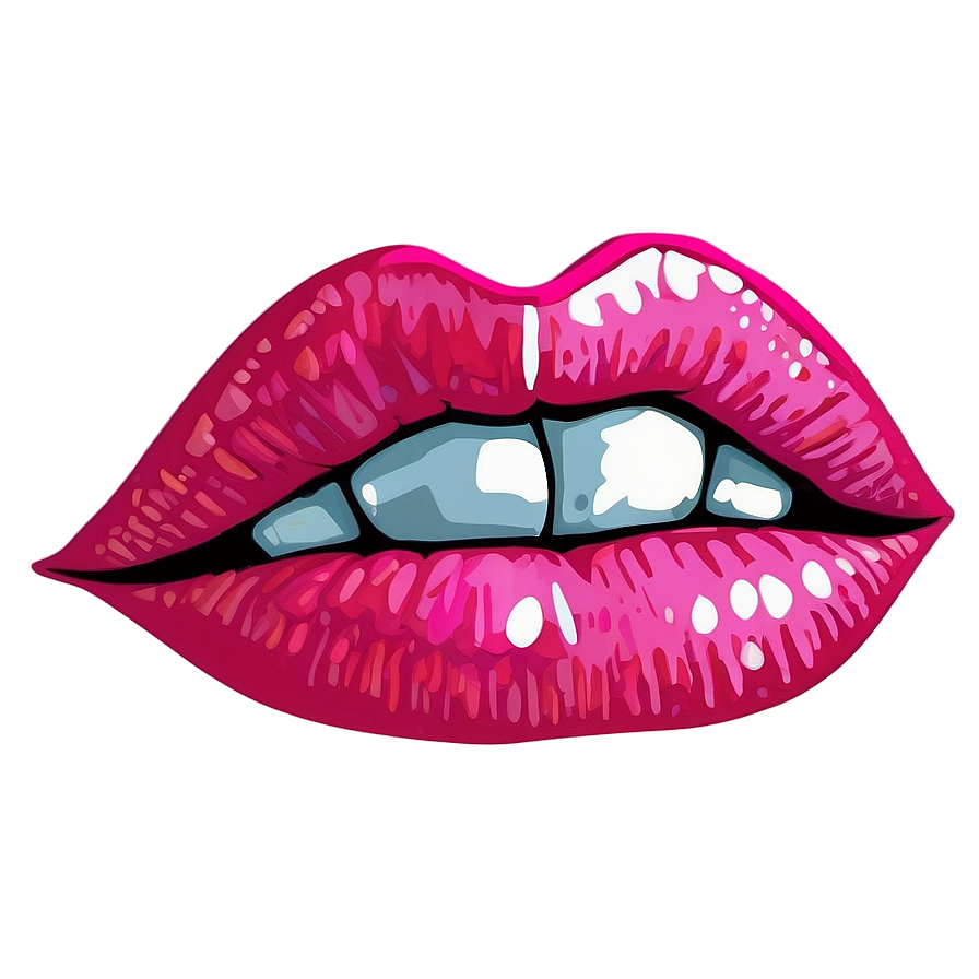 Pink Lips With Diamonds Png 06212024 PNG image