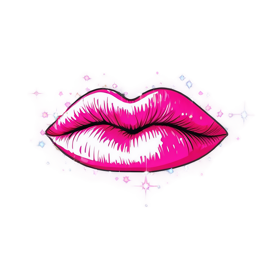 Pink Lips With Sparkles Png Fnr PNG image