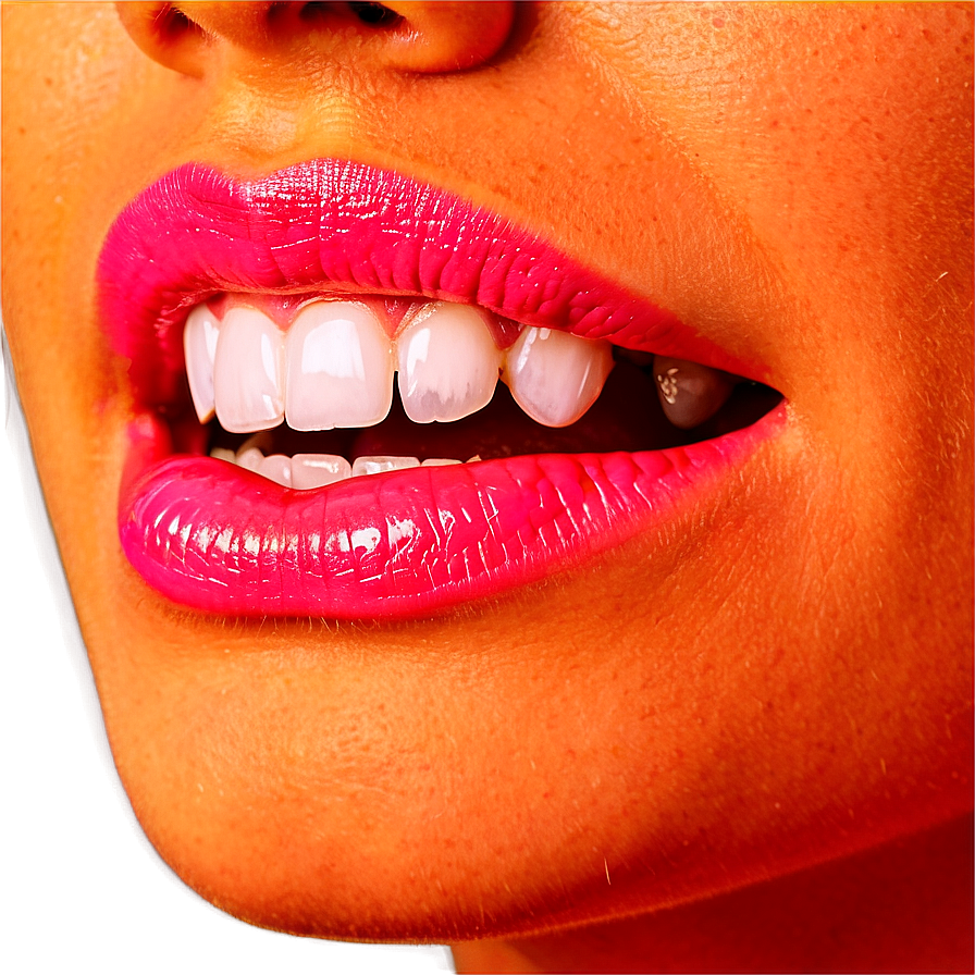 Pink Lips With Teeth Png 77 PNG image