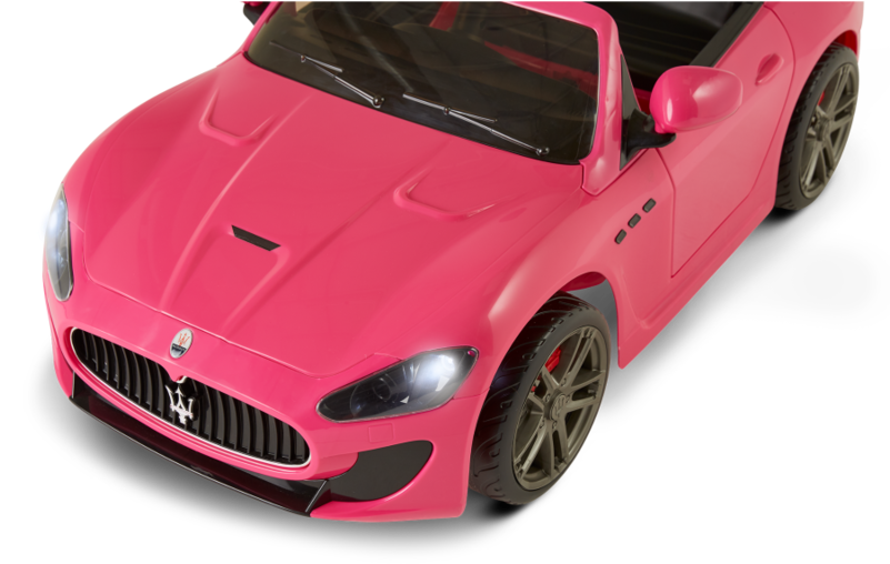 Pink Maserati Convertible Sports Car PNG image