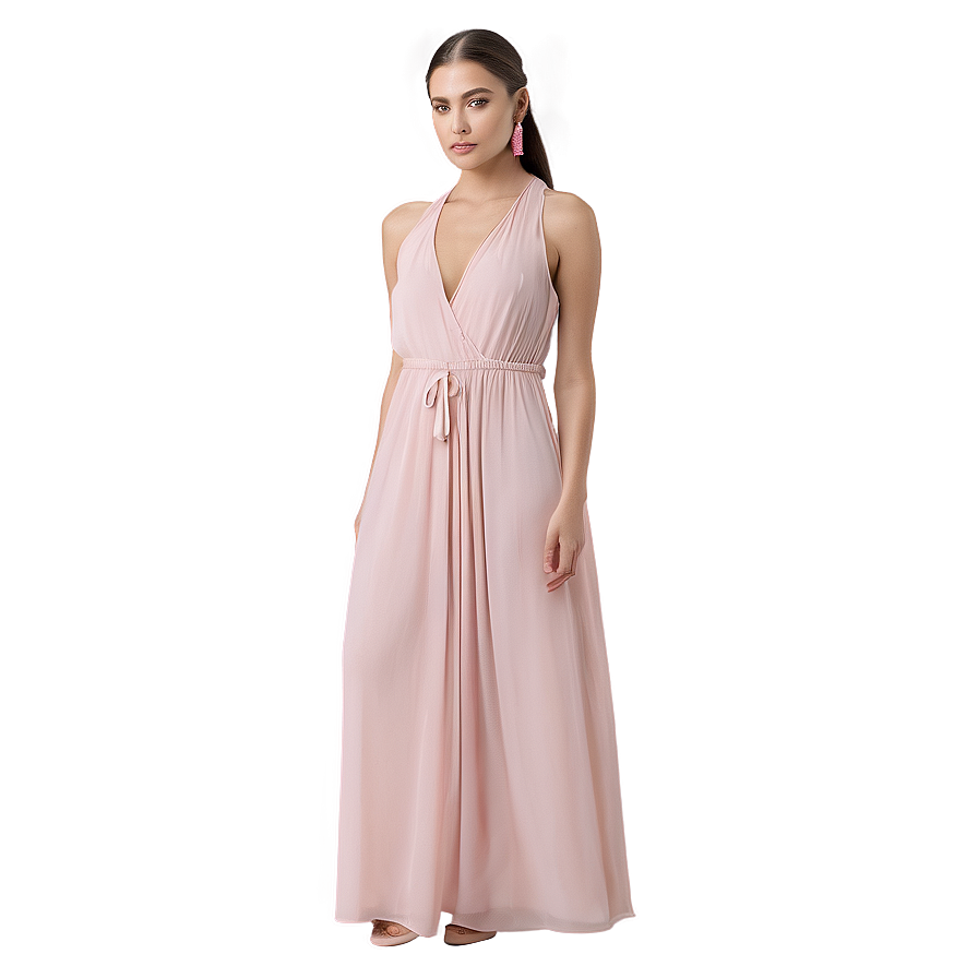 Pink Maxi Dress Png 06292024 PNG image