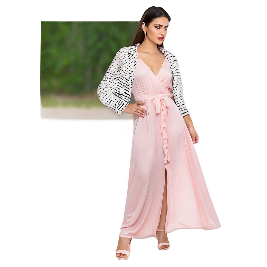 Pink Maxi Dress Png Ima PNG image