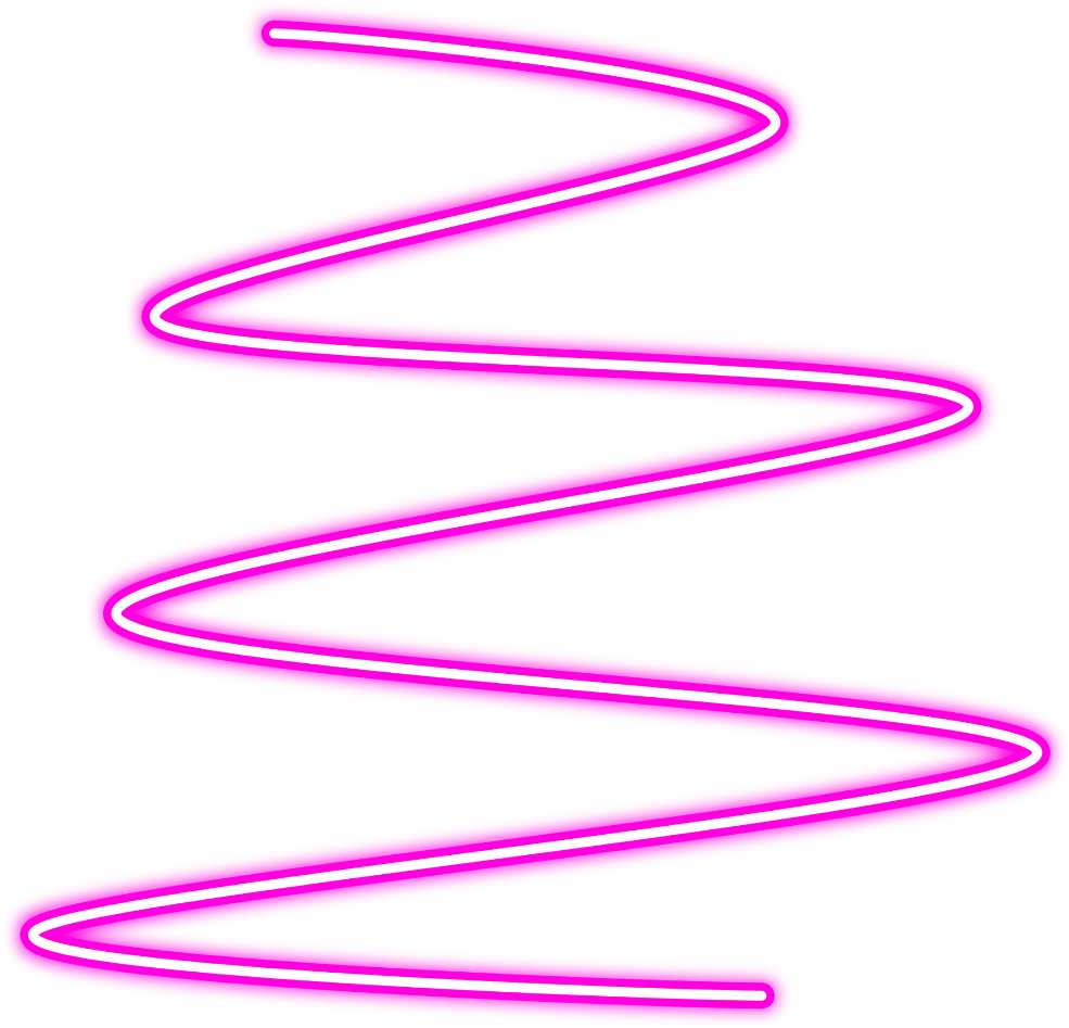 Pink Neon Spiral Line PNG image