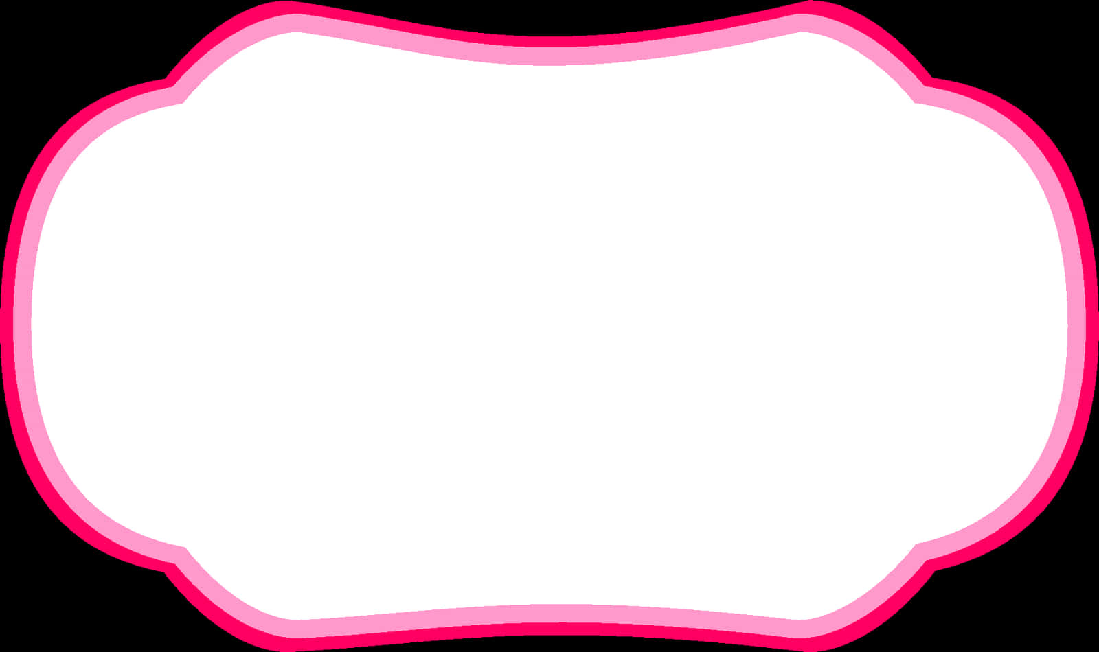 Pink Outlined Blank Frame PNG image