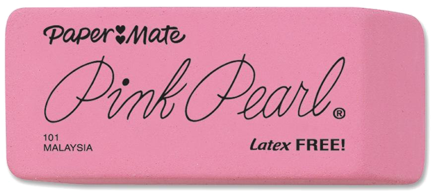 Pink Pearl Eraser Product Image PNG image