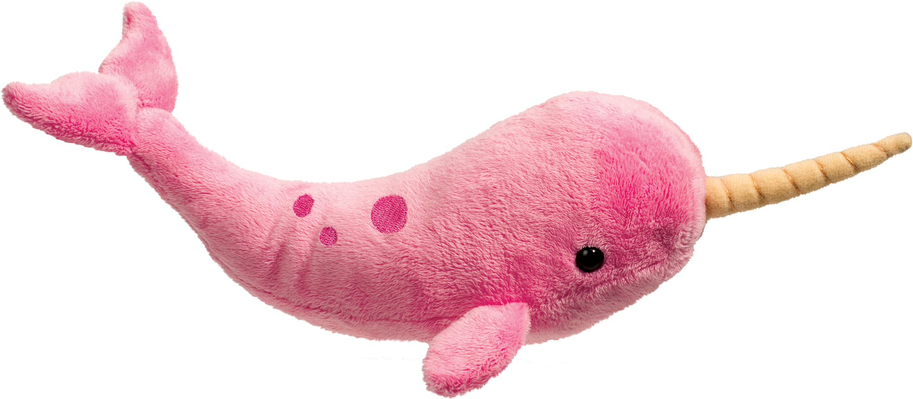 Pink Plush Narwhal Toy PNG image