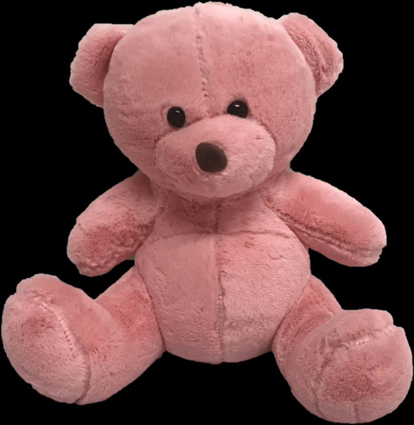 Pink Plush Teddy Bear Toy PNG image