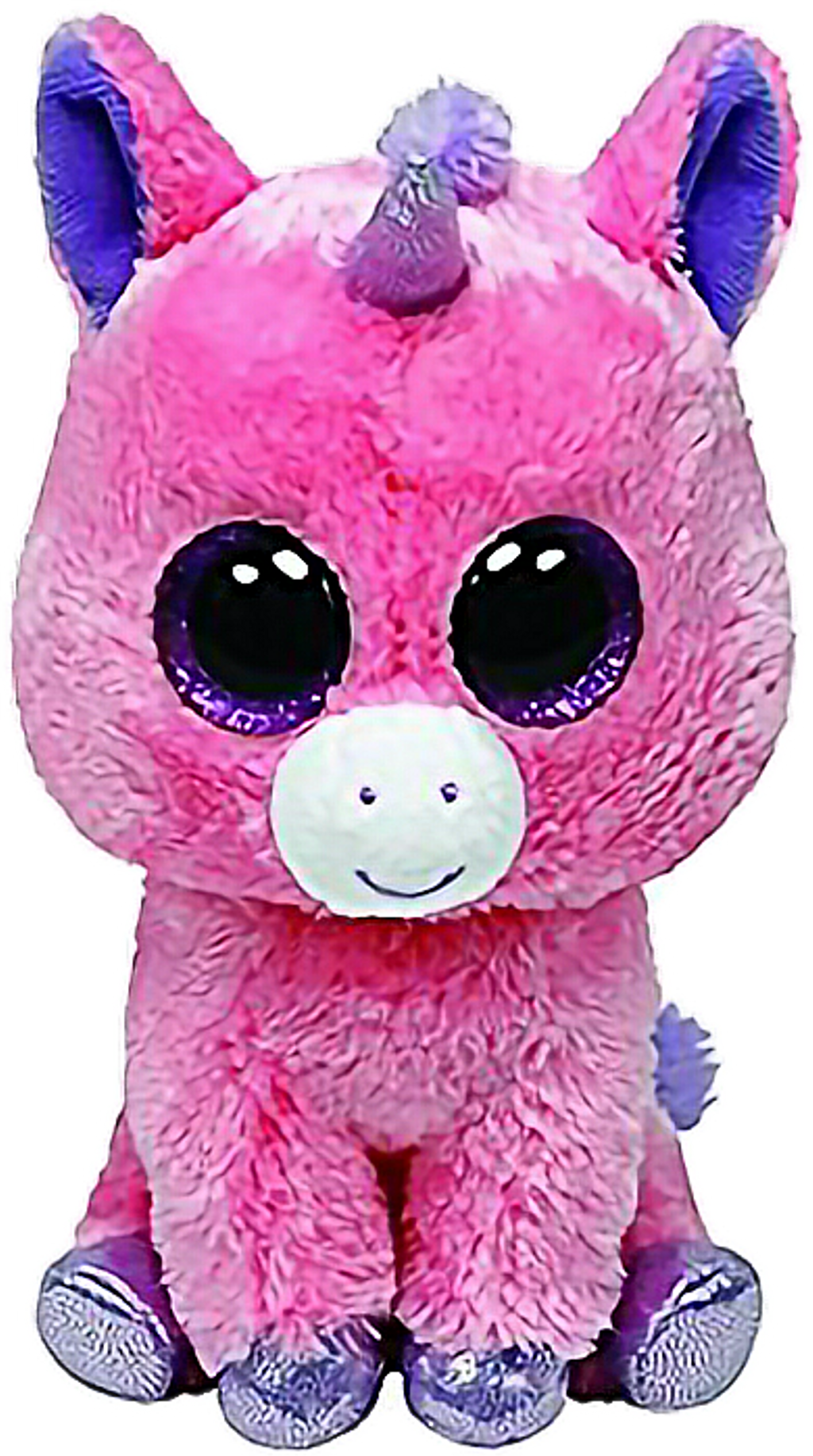 Pink Plush Unicorn Toy PNG image