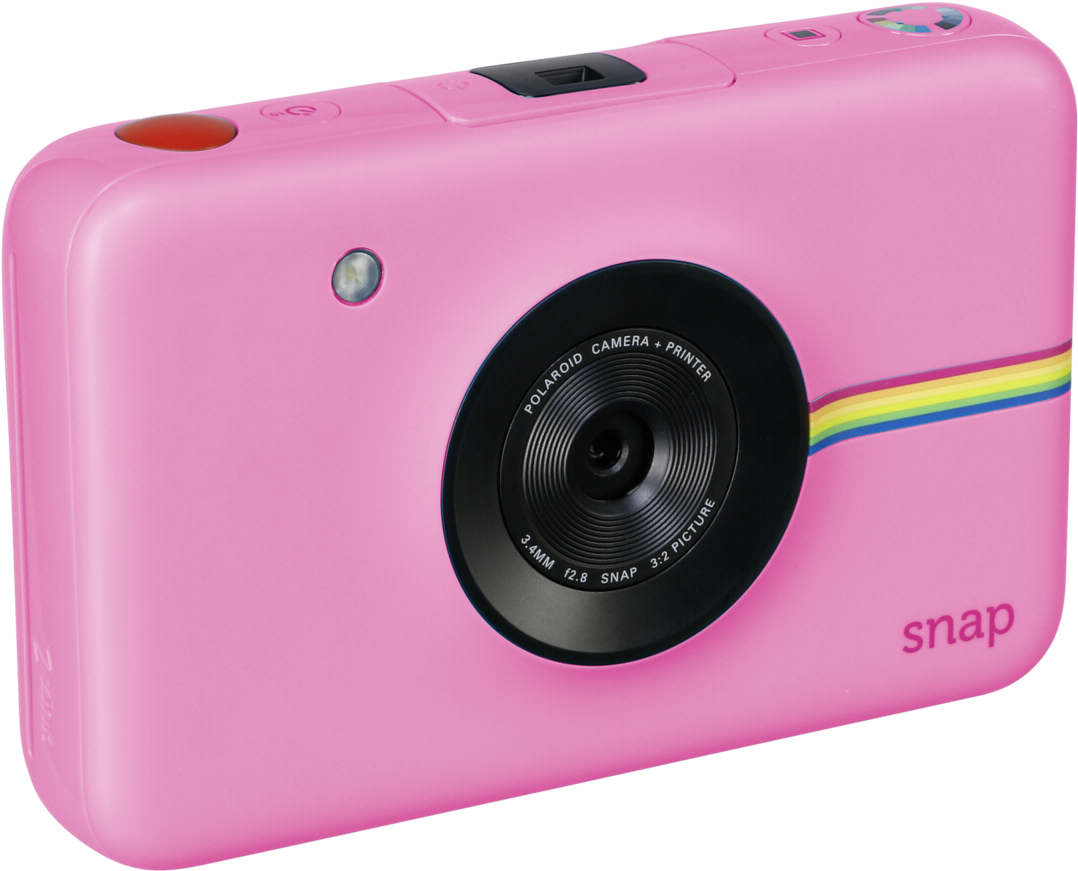 Pink Polaroid Snap Camera PNG image