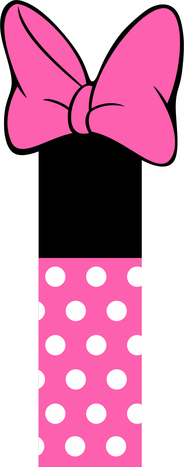 Pink Polka Dot Bow Graphic PNG image