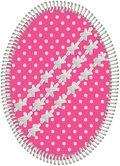 Pink Polka Dot Easter Egg PNG image