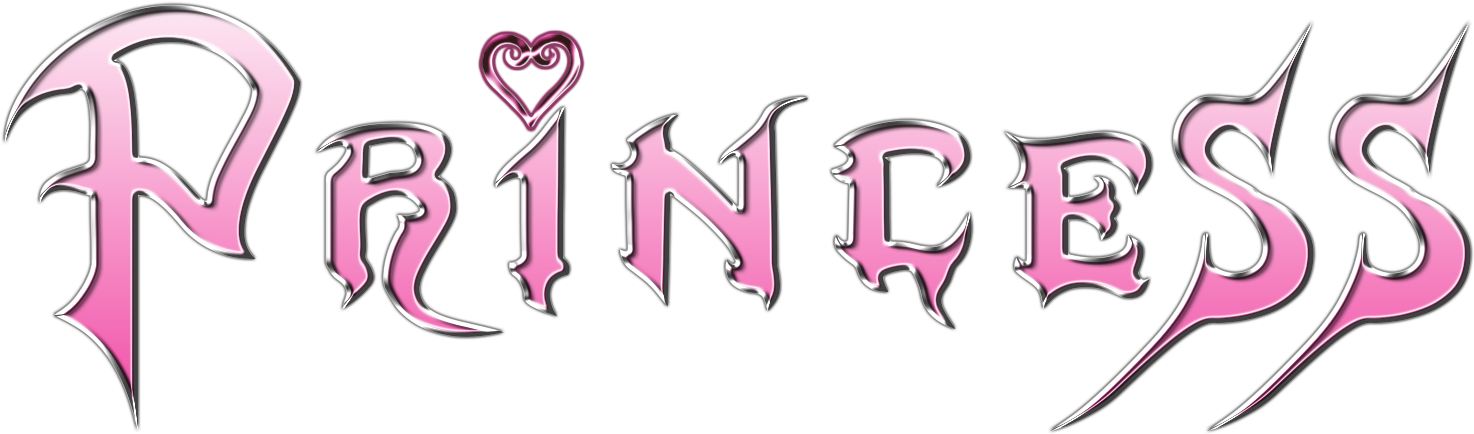 Pink Princess Text Graphic
