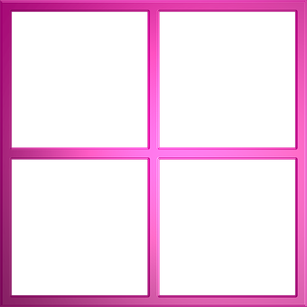 Pink Quadrant Frame Template PNG image