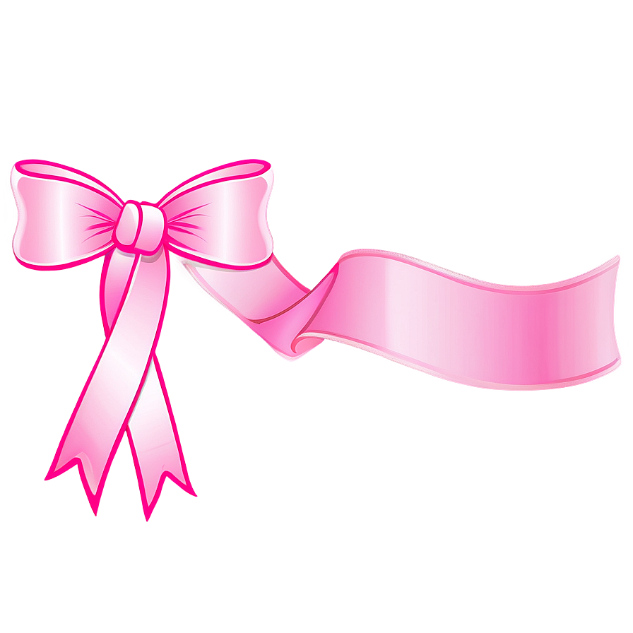 Pink Ribbon Banner Png Ivx PNG image