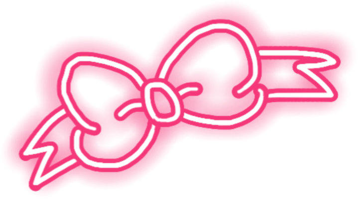 #pink #ribbon #bow #glowsticker - Graphics, Hd Png Download PNG image