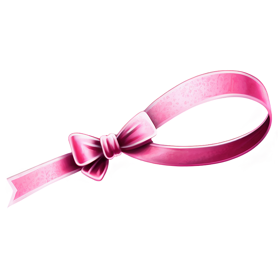 Pink Ribbon Bow Png 05062024 PNG image