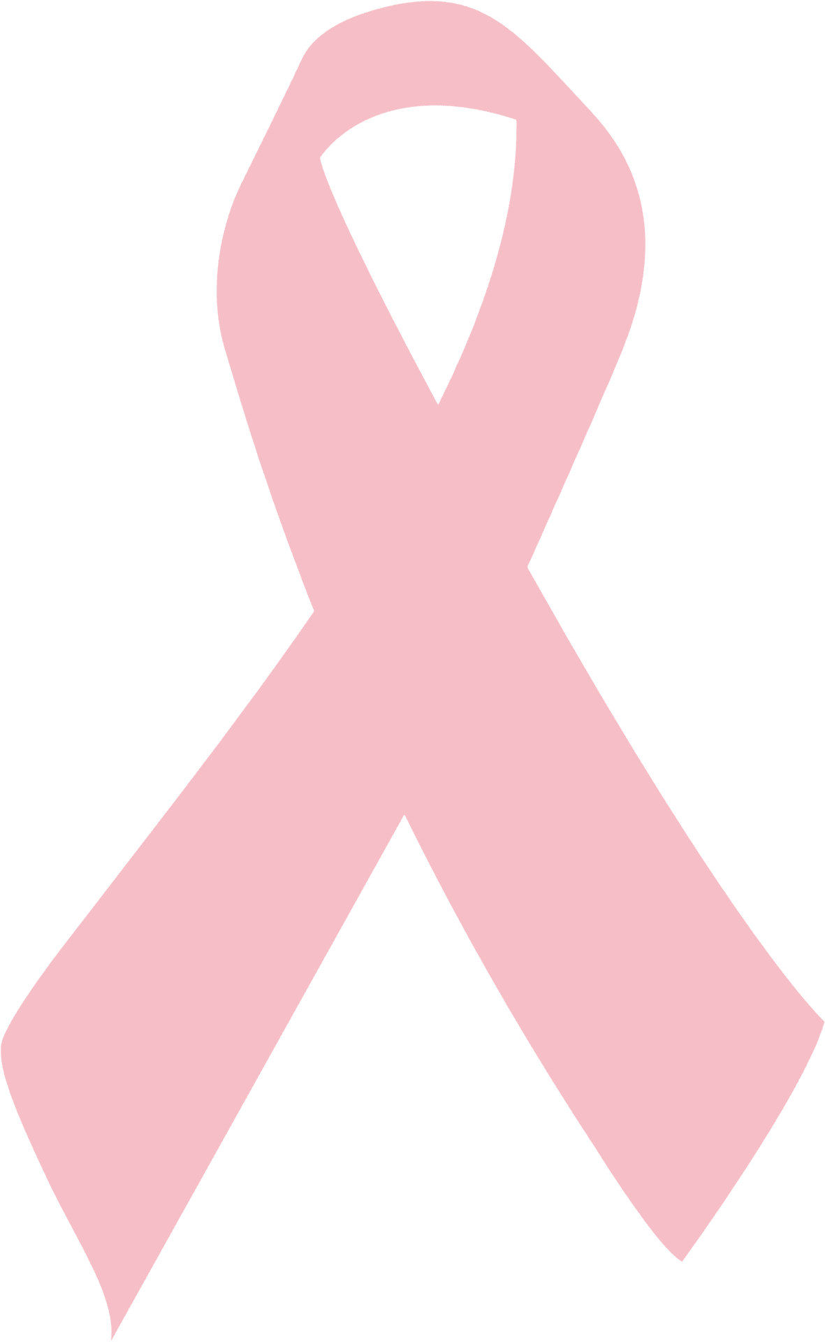 Pink Ribbon Symbol Breast Cancer Awareness PNG image