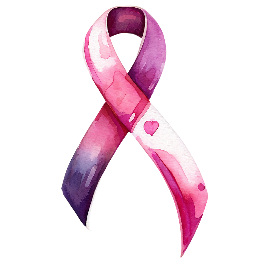 Pink Ribbon Watercolor Png 49 PNG image