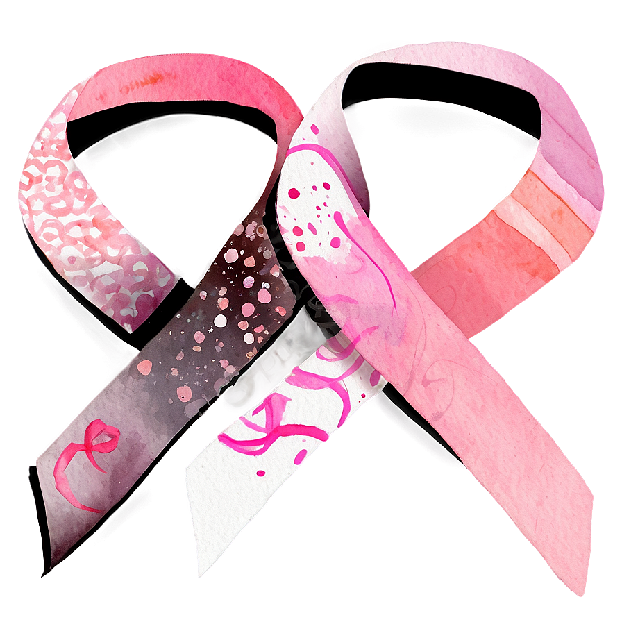 Pink Ribbon Watercolor Png 93 PNG image