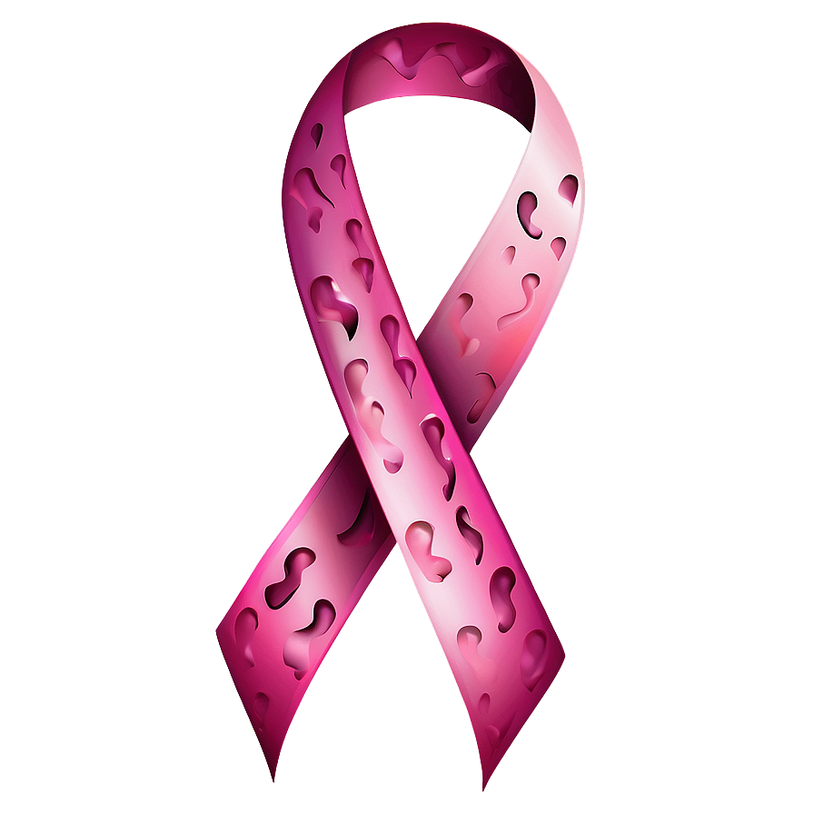 Pink Ribbon With Heart Png Wvw78 PNG image