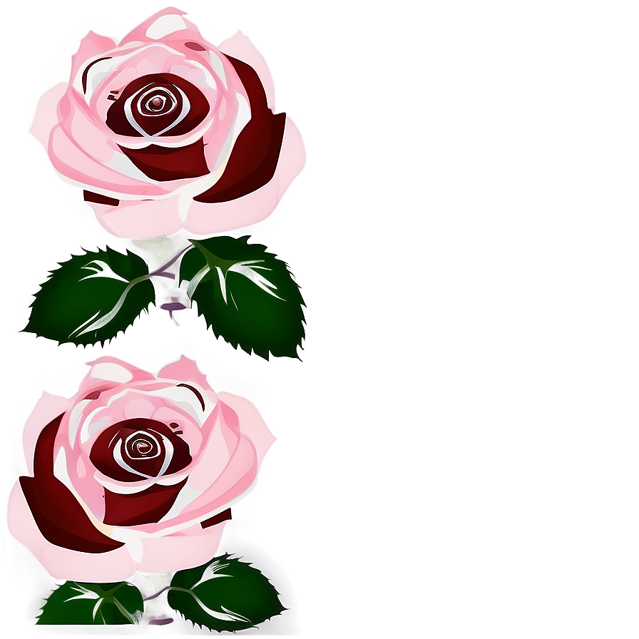 Pink Rose Border Png Bsw1 PNG image