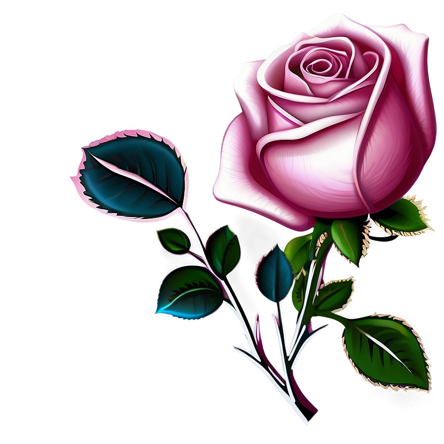 Pink Rose Clipart Png 05242024 PNG image