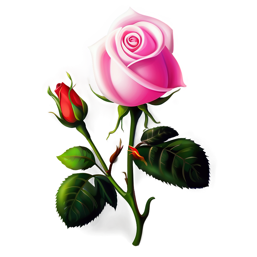 Pink Rose Clipart Png 06272024 PNG image