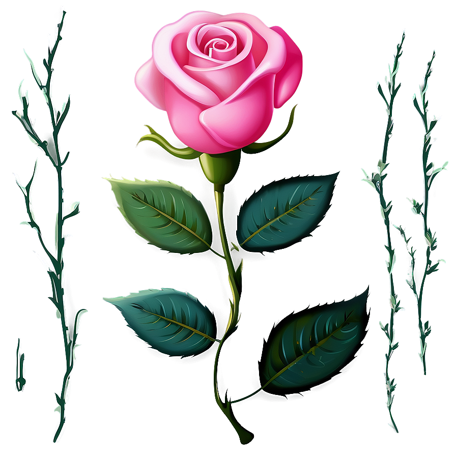 Pink Rose Clipart Png Bns PNG image