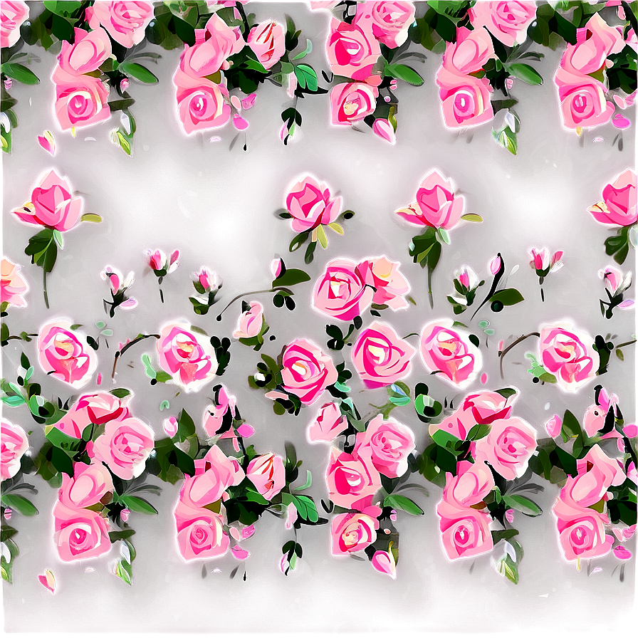 Pink Rose Pattern Png 48 PNG image