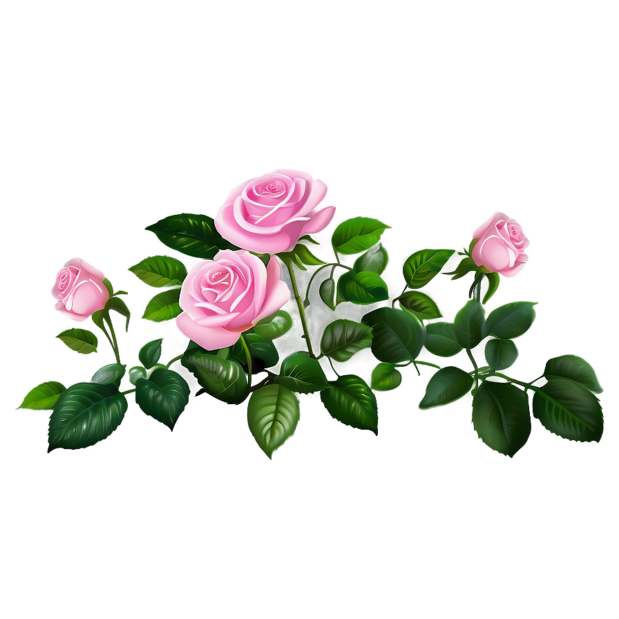 Pink Roses Garden Png Xjq9 PNG image