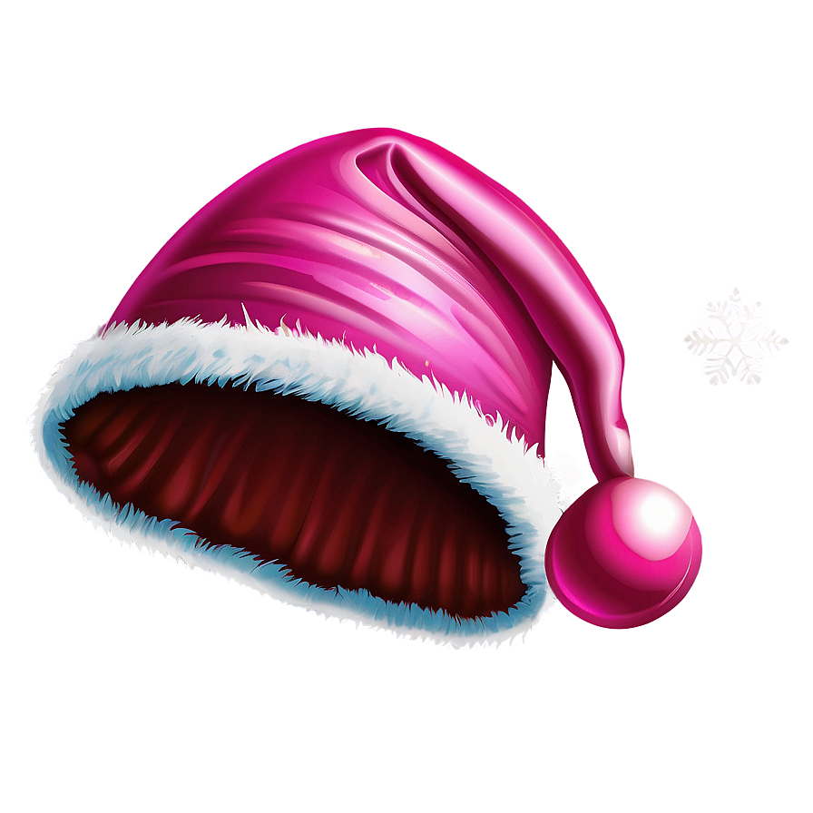 Pink Santa Hat Vector Png 9 PNG image