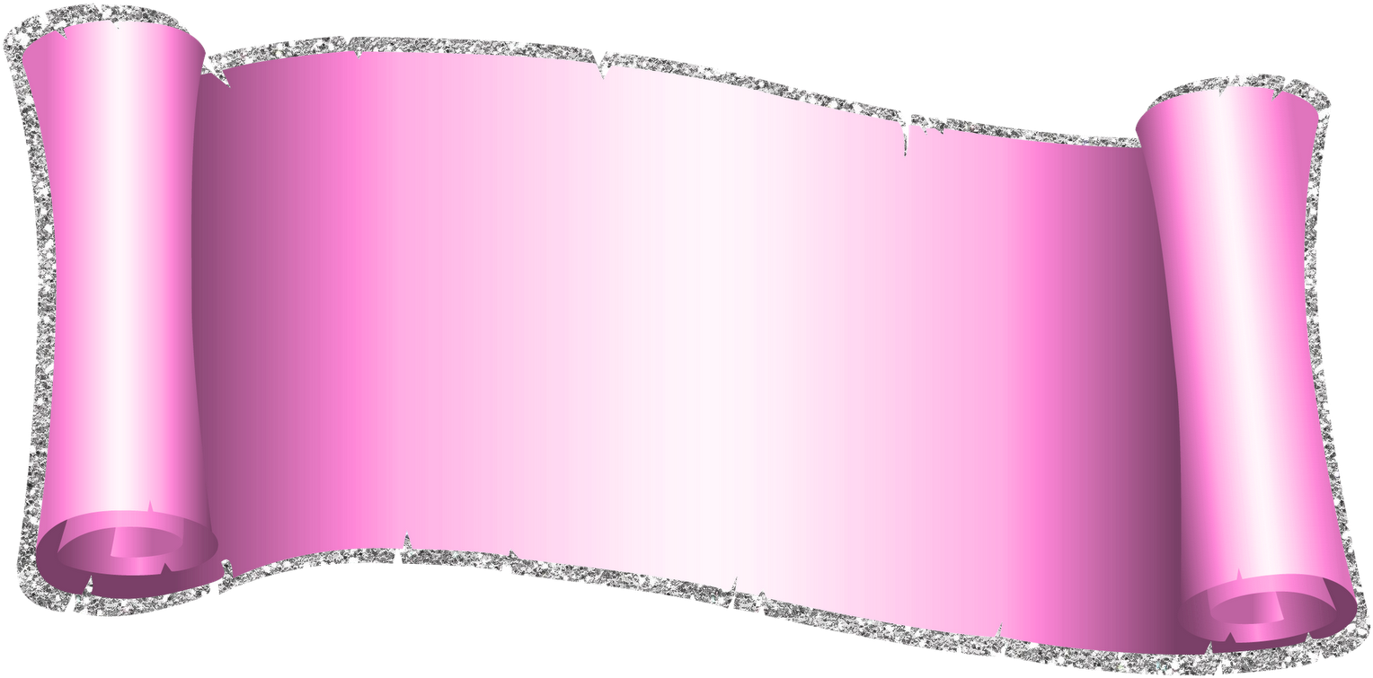 Pink Scroll Parchment Graphic PNG image