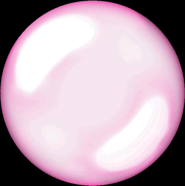 Pink Soap Bubble Isolated PNG image