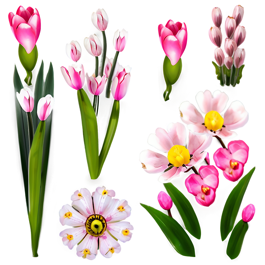 Pink Spring Flower Png Grl PNG image