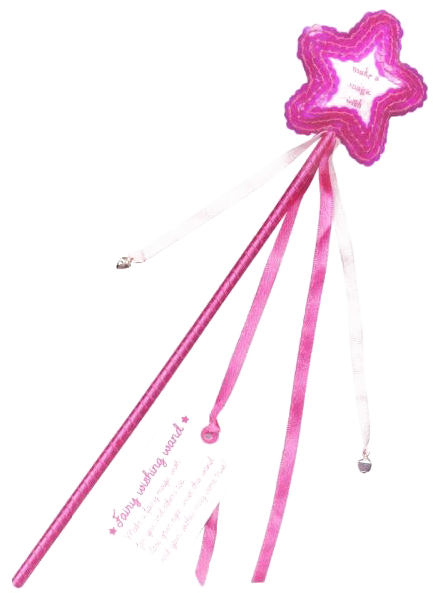 Pink Star Magic Wand PNG image