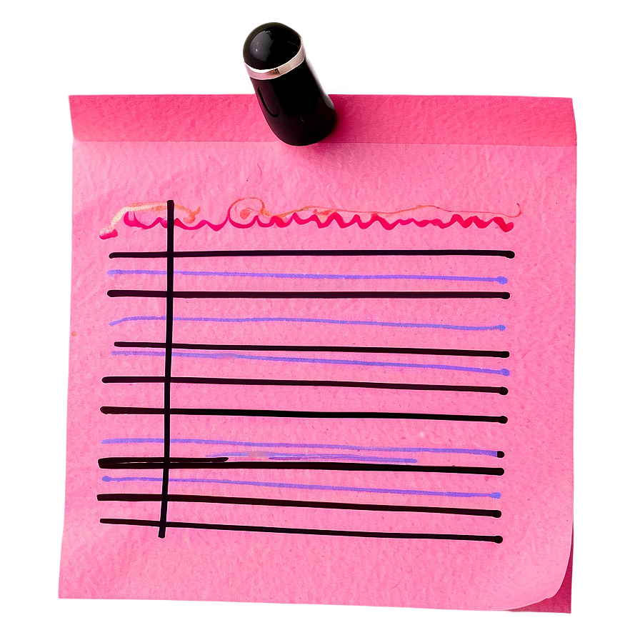 Pink Sticky Note Png Yjf5 PNG image