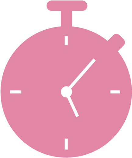 Pink Stopwatch Icon PNG image