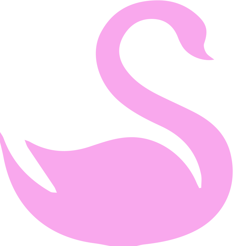 Pink Swan Icon PNG image