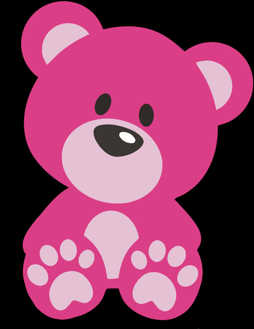 Pink Teddy Bear Graphic PNG image