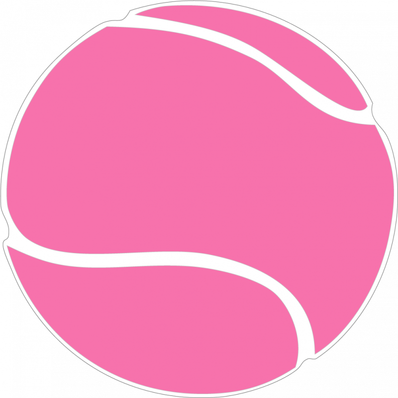 Pink Tennis Ball Graphic PNG image